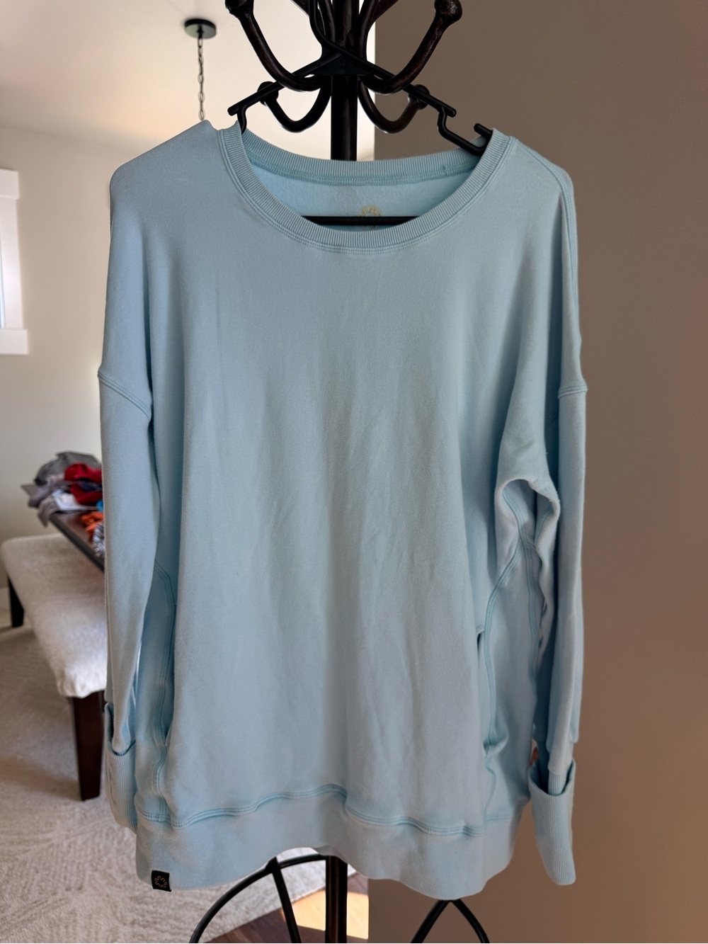 Joules Athletic Light Blue Women's Crewneck Sweatshirt